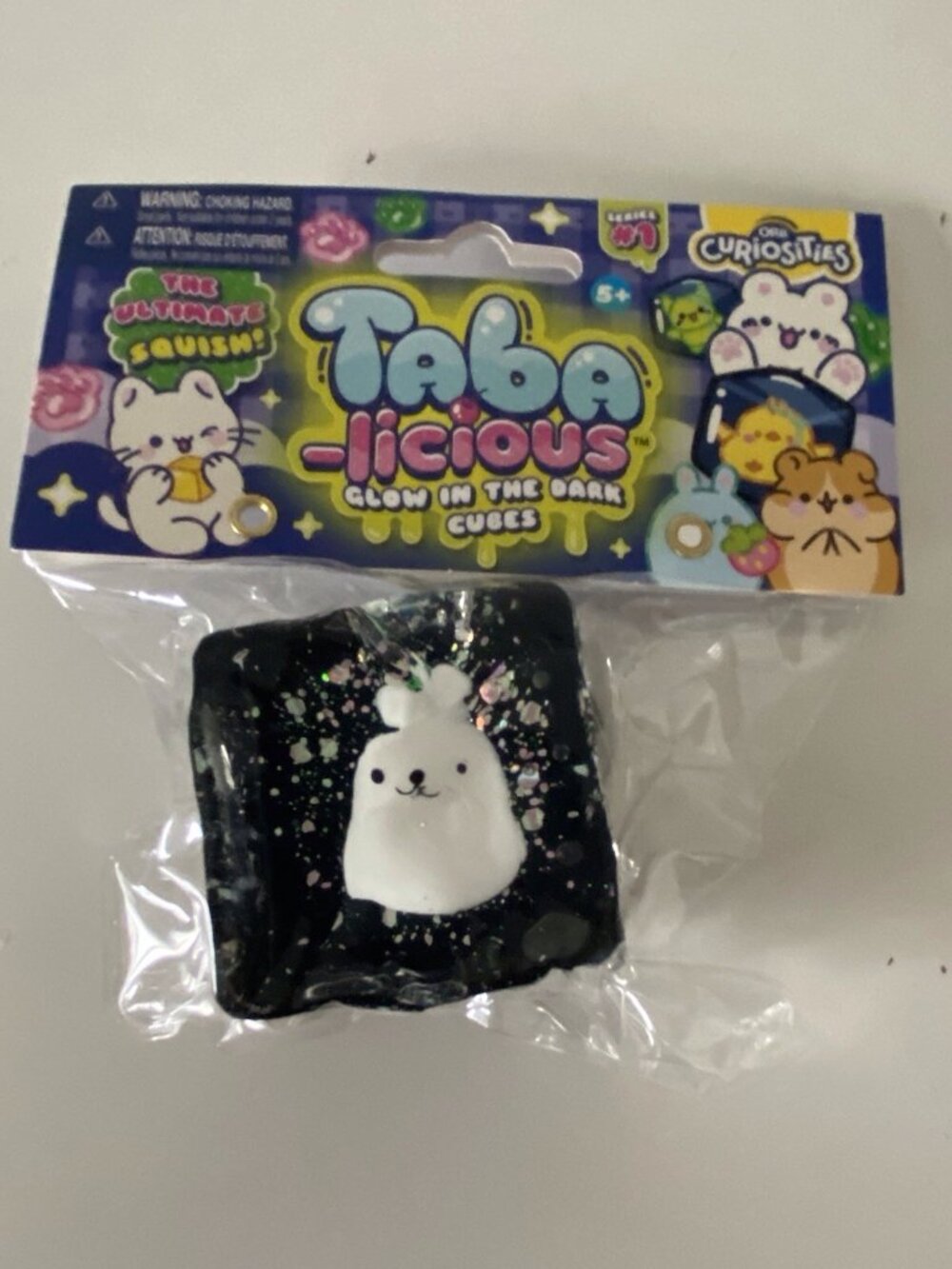 Orb Curiosities Tabalicious Glow In Dark Cube Squishy Sensory Stress Relief Toy